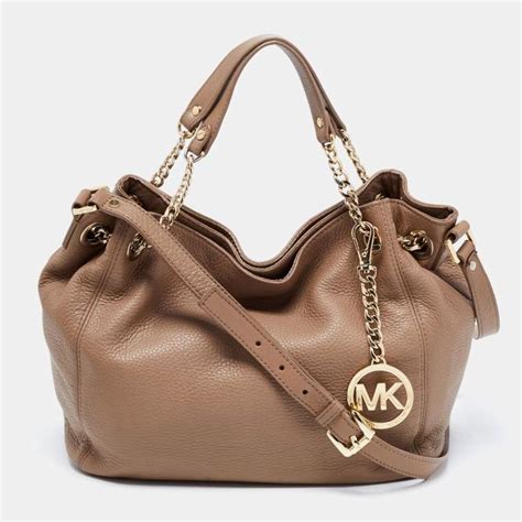 michael kors jet set chain shoulder to genuine leather|jet set leather shoulder bag.